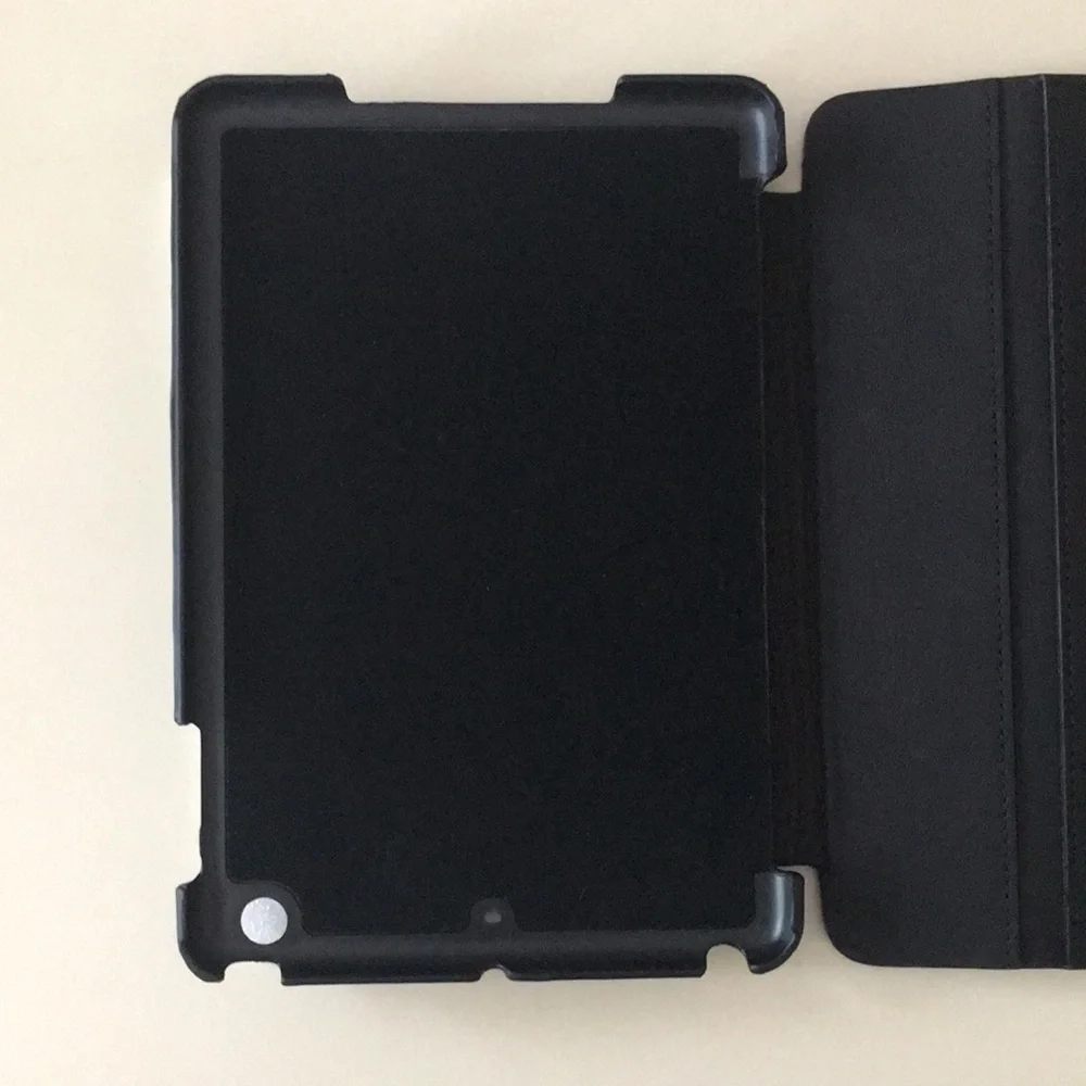 Restoration Hardware Black leather mini ipad cover